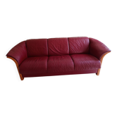 THREE-SEATER LEATHER SOFA