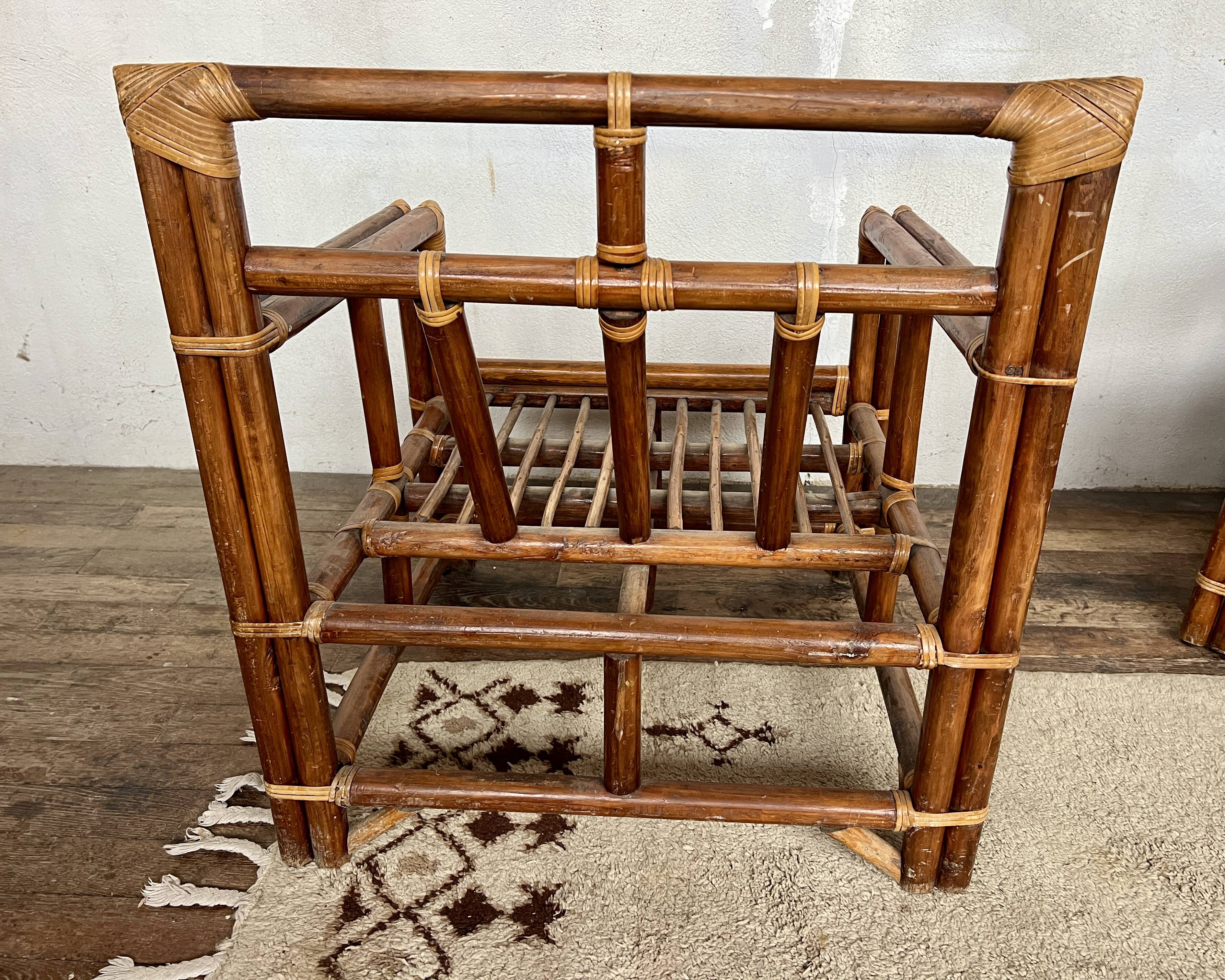 ✨ Vintage rattan armchairs – 1960s ✨