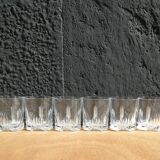 Six whiskey glasses