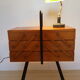 Lampe de banquier ou lampe de notaire en opaline verte
