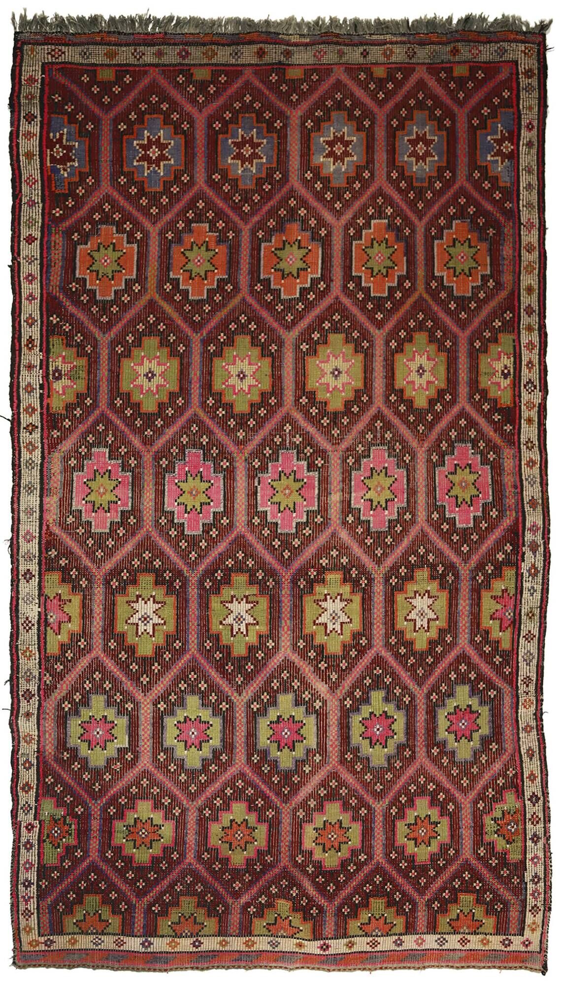 Grand Kilim Turkish Anatolia 167x300 cm Geometric Vintage Handwoven