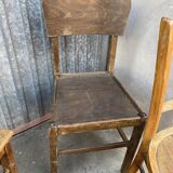4 vintage mismatched coffee bistro chairs