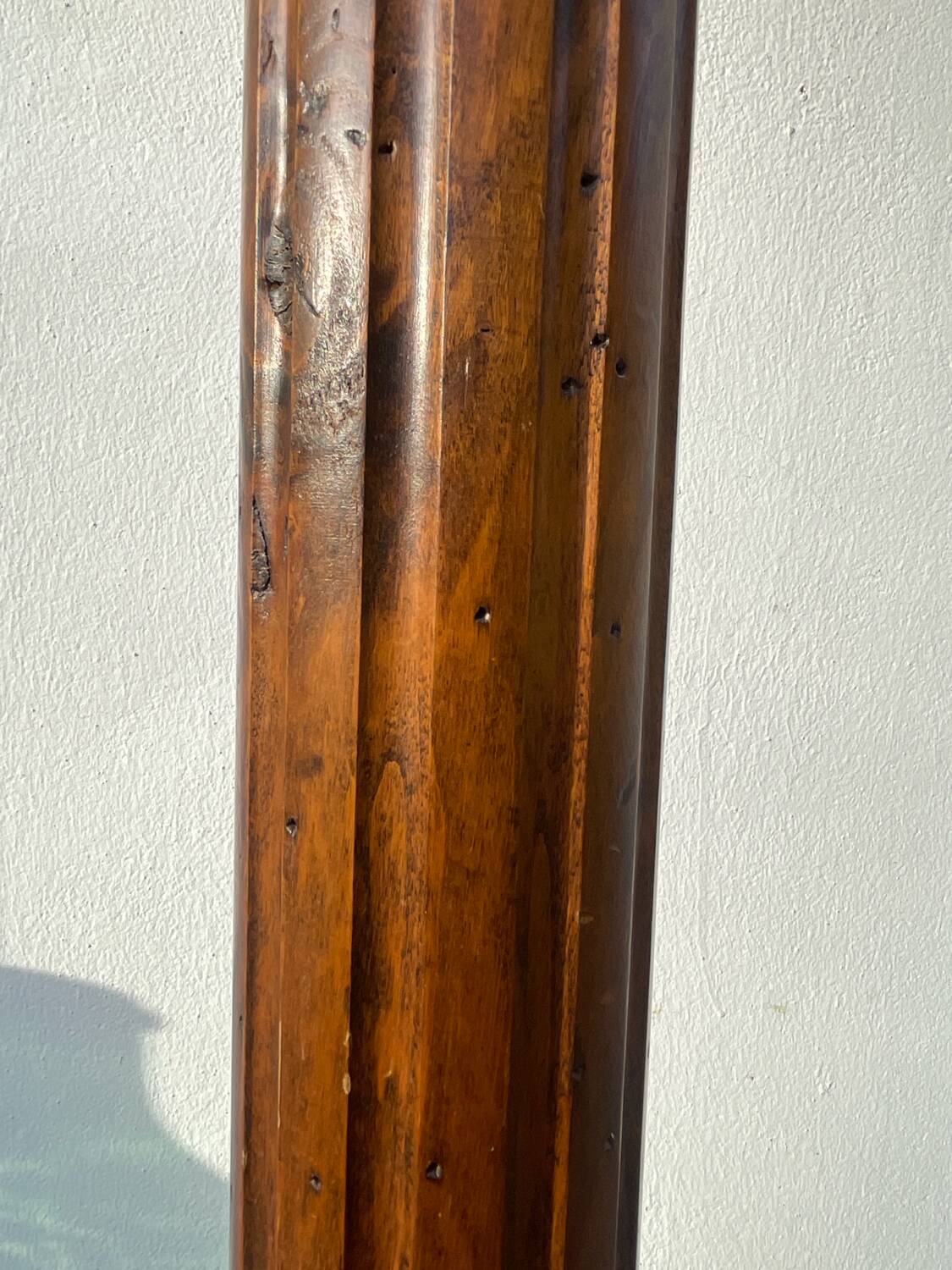 Solid wood church column/stele with fluting