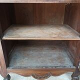 Louis XV Standing Man in Walnut and Ash Burl