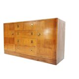 Art deco oak sideboard military campaign heals