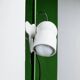 Lampe robot en métal blanc rare par Elio Martinelli, années 1960, design à clip et pivotant.