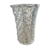 Moulded glass vase