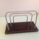 Letter holder in bakelite and chromed metal art deco style / 30s-40s