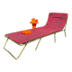 Vintage Lafuma folding sun lounger
