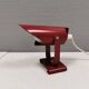 Small delicious wall lamp in Bordeaux red color from the 1980s