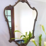 Miroir à encadrement en bronze