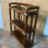 Rattan shelf