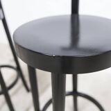 Pair of Baumann high stools, Dialog model, 79 cm