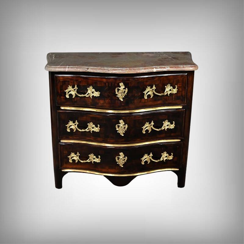 Rosewood Marquetry Chest of Drawers, Louis XIV Period – Early 18th Century