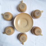 Vintage village stoneware mugs
