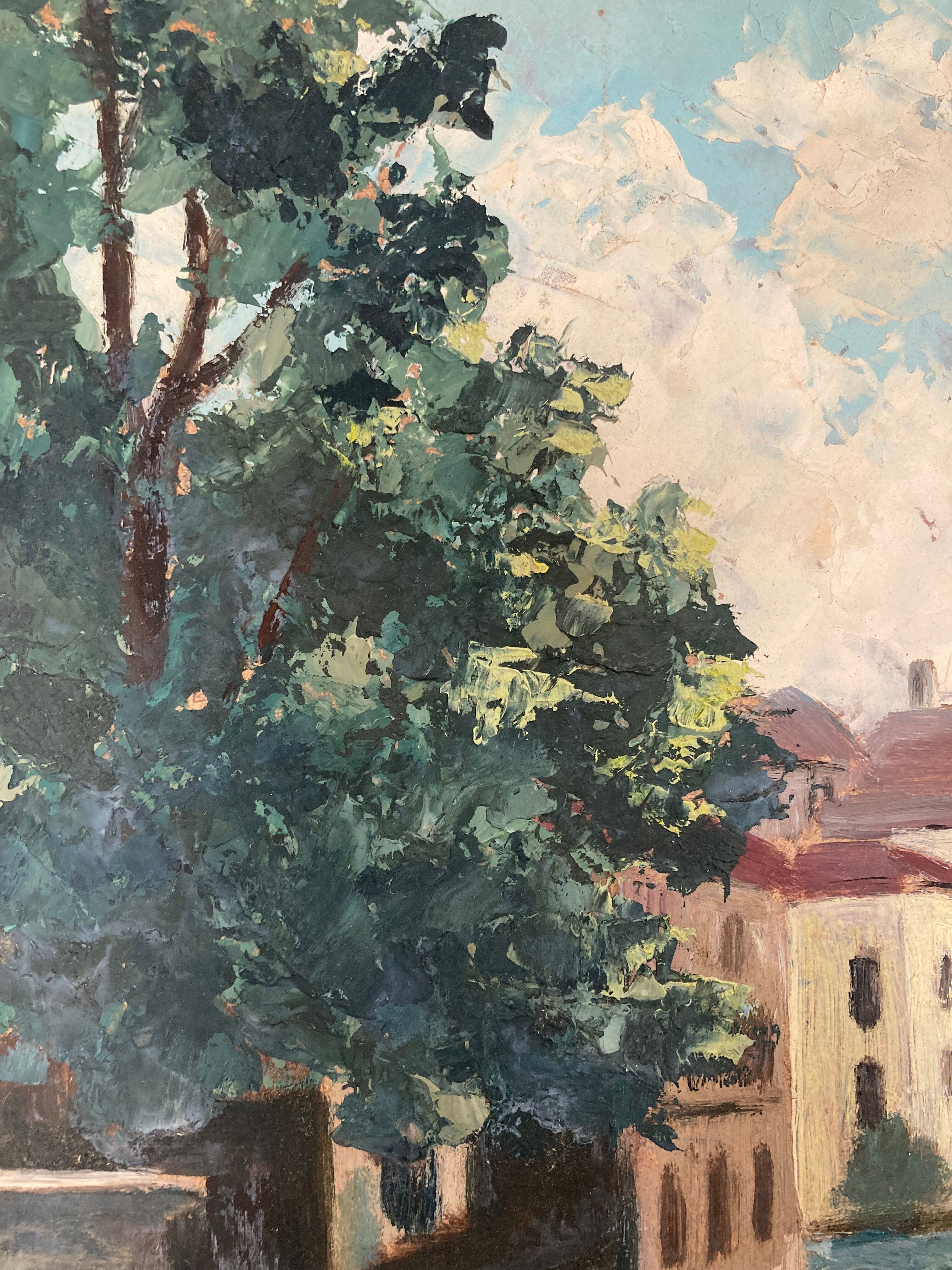 Vintage stream panel oil