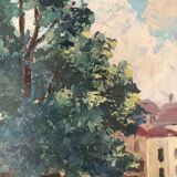 Vintage stream panel oil