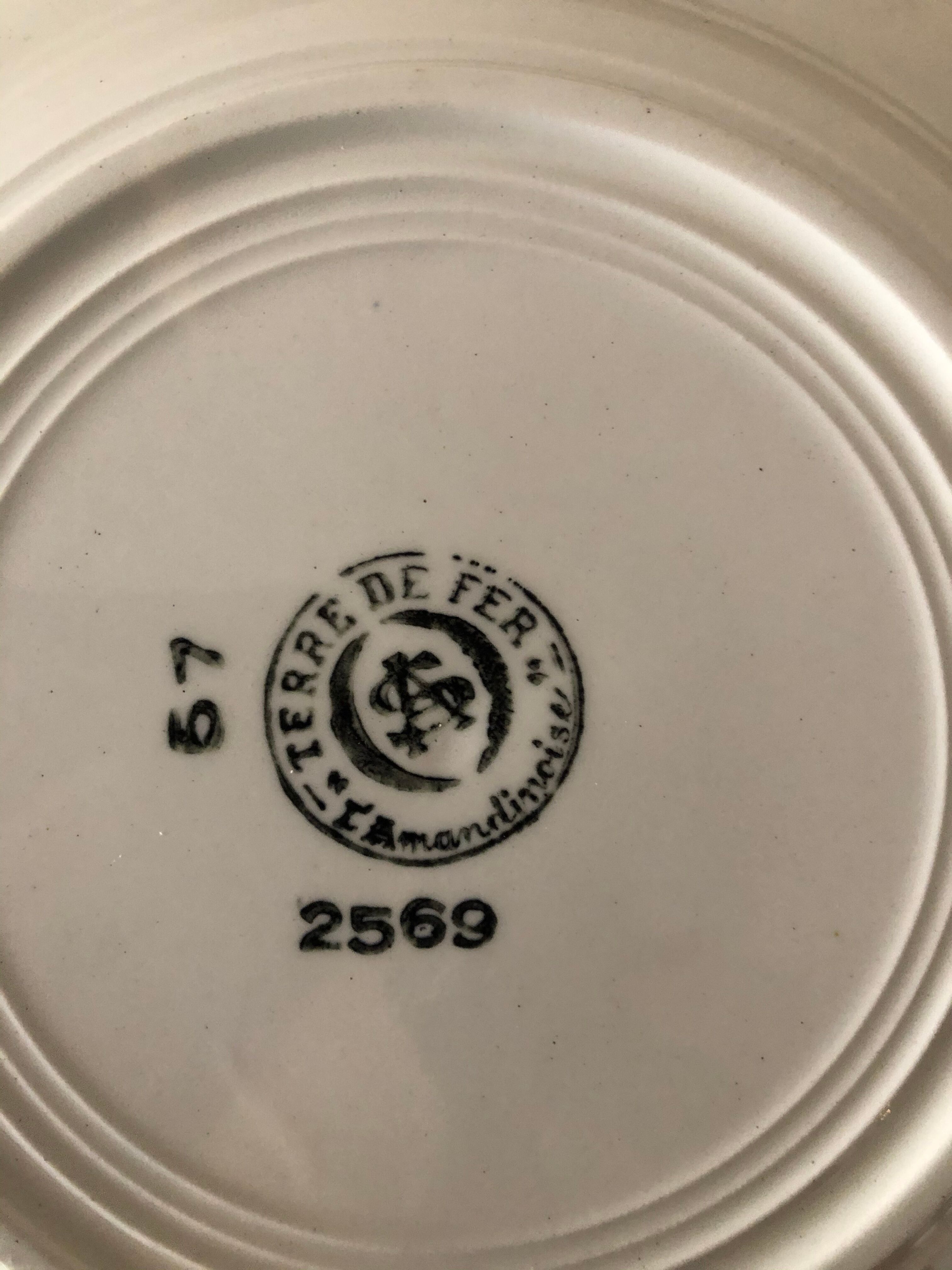 Vintage dessert plates, Iron Land