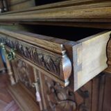 Armoire 2 corps style Henry 2 en noyer