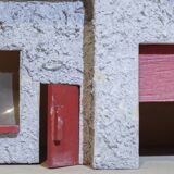 Old wooden garage toy