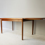1960’s mid century modern Danish extending draw leaf dining table by AM Mobler