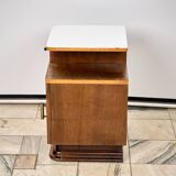 Set of Two Art Déco nightstands, by Jindřich Halabala, 1940s Czechoslovakia