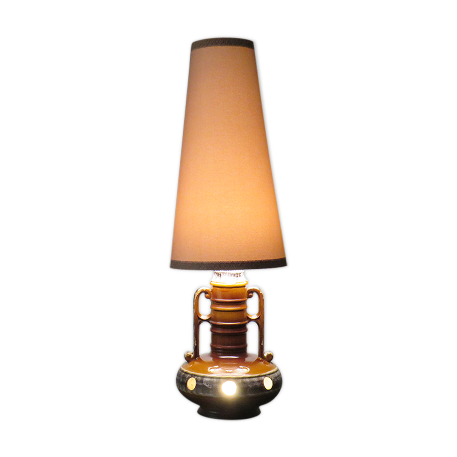 Lampadaire vintage en céramique 1960