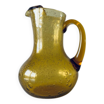 Bubble glass pitcher