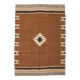 4x5 Vintage Oriental Brown Kilim Rug, 118x163Cm