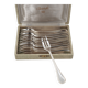 Christofle Perles 12 silver-plated cake forks, excellent condition.