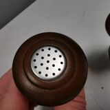 Beautiful salt and pepper set with Peugeot grinder.