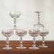 Coupes à champagne en cristal, set de 6