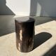 Side table in black petrified wood h:28,5cm d:17cm