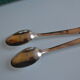 12 small spoons metal silver art deco