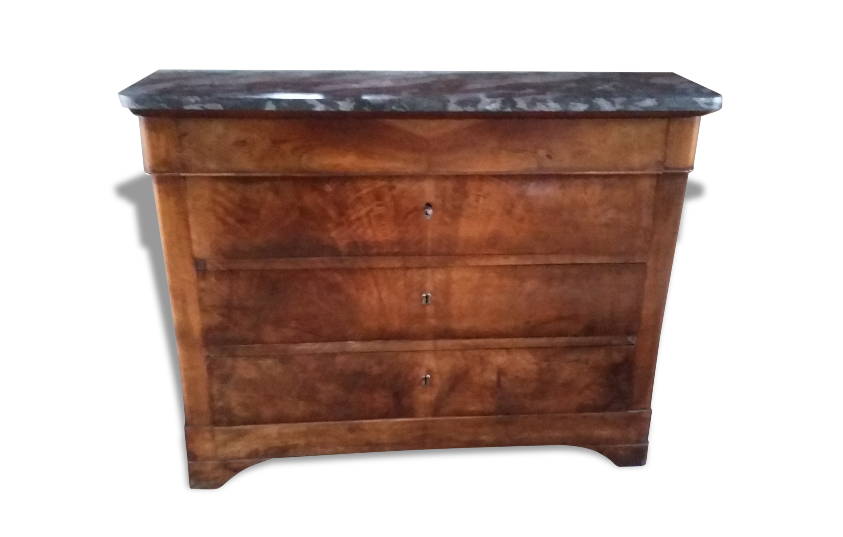 Convenient Louis Philippe plateau with marble