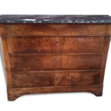 Convenient Louis Philippe plateau with marble