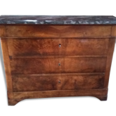 Commode Louis Philippe  avec plateau en marbre