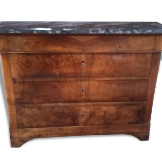 Commode Louis Philippe  avec plateau en marbre