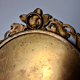 Miroir biseauté face à main ou à suspendre bronze vers 1900 SB152