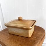 Vintage stoneware terrine butter dish