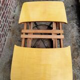 Extendable table with extensions old vintage compass legs design XXeme