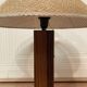 LARGE ROSEWOOD LAMP SCANDINAVIAN DESIGN 1960.