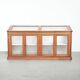 Vintage shop/museum display cabinet with shelves, doors and an opening top