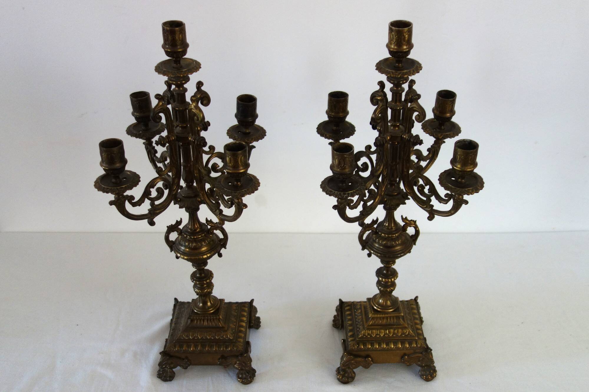 Pair of candelabra, mid-19th century