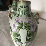 Pair of earthenware vases from Saint Amand