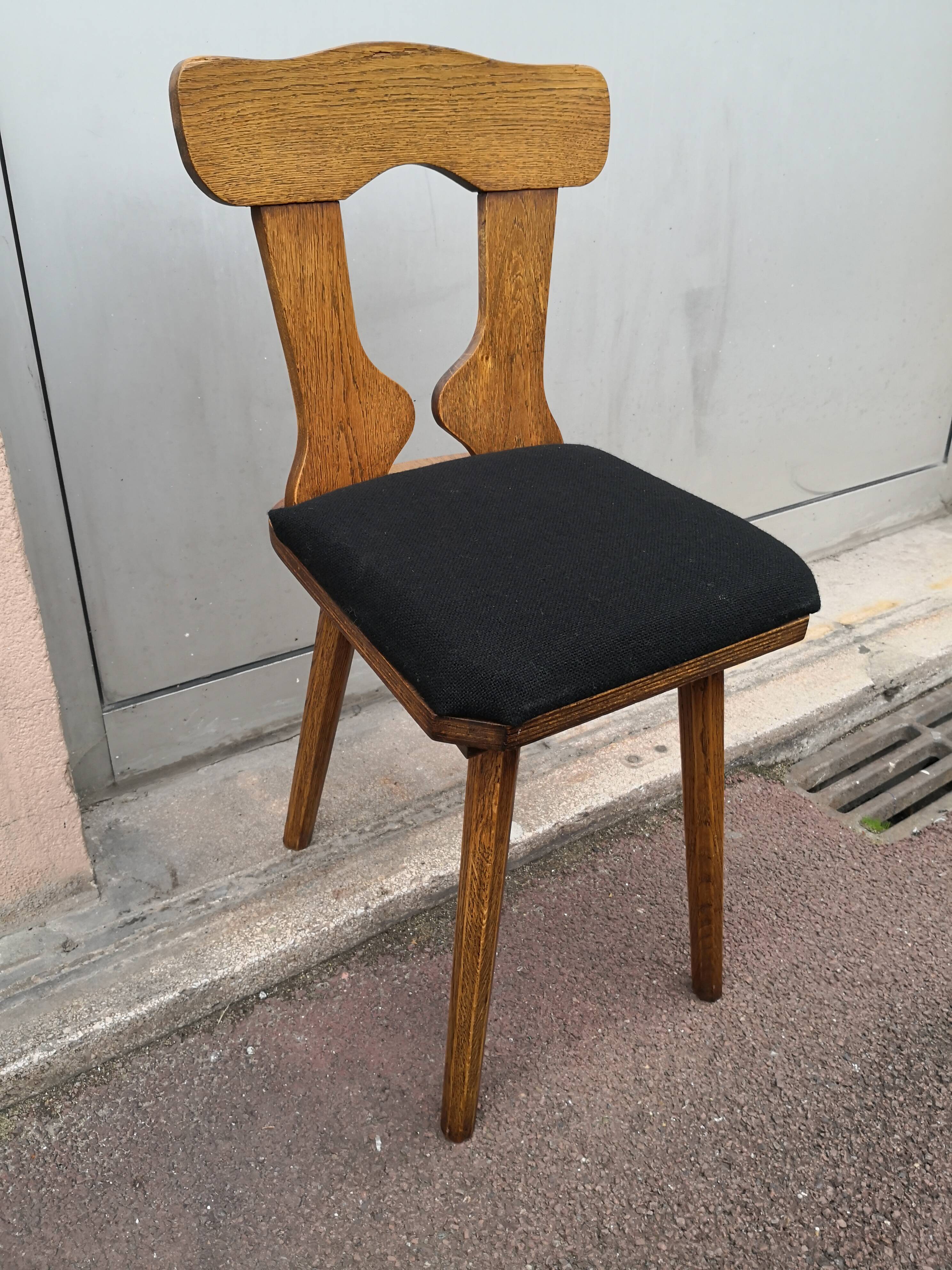 1 solid oak chair