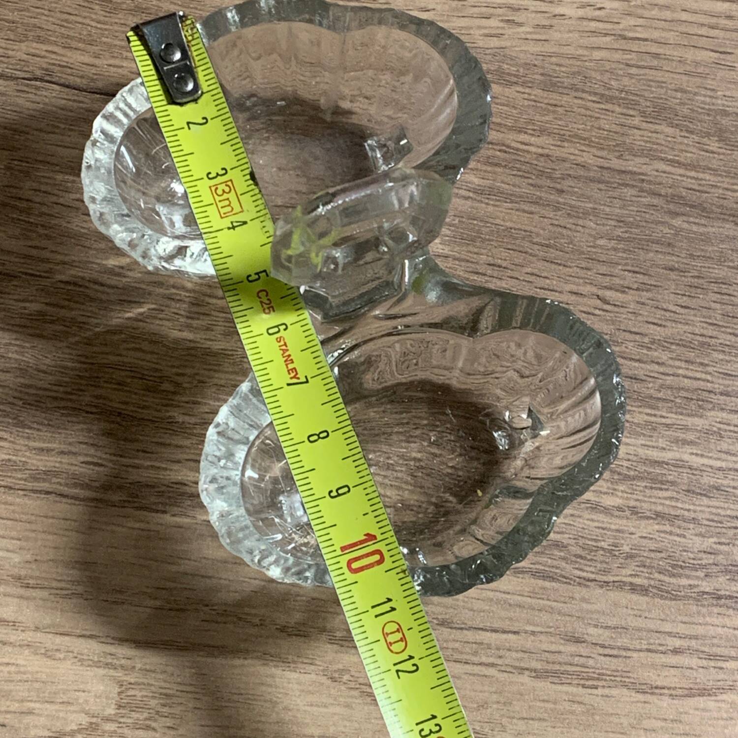 Old glass salt and pepper shaker