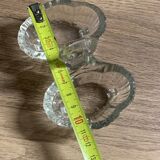 Salière poivrière ancienne en verre