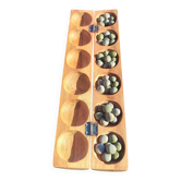 Travel Awalé game carved wood