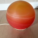 Vintage Saturn table lamp 70s WOFI, space age floor